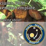 Calcium's PHM template template