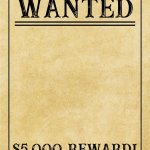 Wanted Poster Template