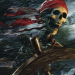 Skeleton pirate matey