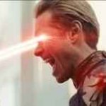 Homelander shooting lazer