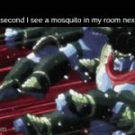 pov: mosquito in the room | me the second I see a mosquito in my room next to me: | image tagged in gifs,jojo's bizarre adventure | made w/ Imgflip video-to-gif maker