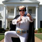 Donald Trump as Elvis Presley at Graceland
