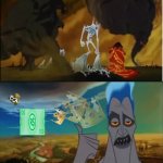 uh guys roblox will be that-a way | UH GUYS? ROBLOX ROBUX WILL BE THAT WAY | image tagged in hades olympus direction | made w/ Imgflip meme maker