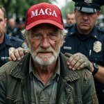 MAGA derelict drunk homeless arrested police