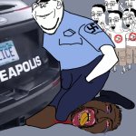 Chudjak's celebrate as Impjak kneels on George Floyd's neck