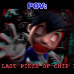 Bro, it ain't that serious | POV:; You're the Last piece of chip in the can: | image tagged in helm gnaw what smg4 doin,smg4 | made w/ Imgflip meme maker