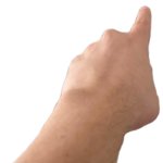 look HERRE, pointing guy