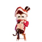 Caine eating popcorn