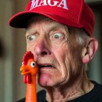 MAGA MAGAt man orange chicken Trump
