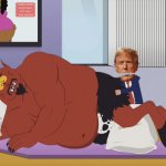 Trump and Satan Fighting meme