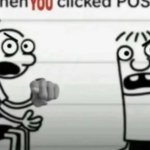 and then you clicked post