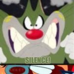 Jack, Oggy, and Piya screaming silence meme