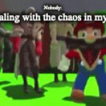 Stay goofy | Nobody:; Me dealing with the chaos in my head: | image tagged in gifs,smg4 | made w/ Imgflip video-to-gif maker