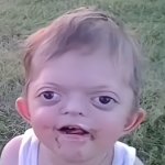 Baby staring at camera