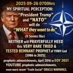 2025 09-26 0700hrs MY SPIRITUAL PERCEPTION: “President Trump” an