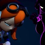 Meggy and Shadow Meggy gun meme