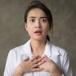 Asian Woman Fake Shock