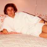Trump on bed