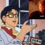 Is This A Pigeon (subtitled) | wookiee? | image tagged in is this a pigeon subtitled | made w/ Imgflip meme maker