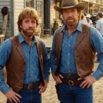 Chuck Norris and his Stunt Double