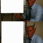 Devil before & after notepad