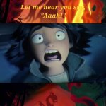 Mabel Tanaka reacts to Mushu's shadow? | image tagged in who reacts to mushu's shadow,deviantart,disney,pixar,disney princesses,deviantart week | made w/ Imgflip meme maker