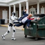 Robot, take out the garbage! Trump, dumpster