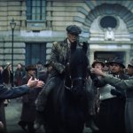 Thomas Shelby greeted by people