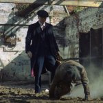 Duke running from Thomas Shelby