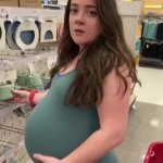pregnant woman shopping GIF Template