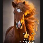 "Thumbs up" - Horse meme