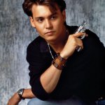 Johnny deep with a gun