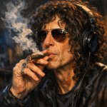 Howard Stern smoking a blunt