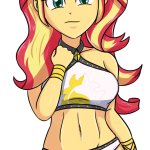 Sunset Shimmer's Black and White Underwear