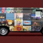 Corpse Bride Delivery Van Mockup