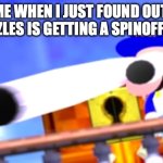 GET HYPED, LADIES AND GENTLEMEN! GET HYPED!!!!!!! | POV: Me when I just found out that Mr Puzzles is getting a Spinoff Series: | image tagged in surprised smg4,smg4,mr puzzles | made w/ Imgflip meme maker