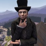 Abraham Lincoln Thinking