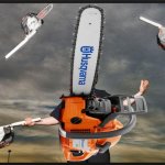 Chainsaw juggling chainsaws