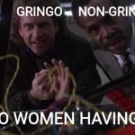 El Estúpido | Gringo     non-gringo; Latino women having PMS | image tagged in lethal weapon 2 bomb defuse,latino,woman,pms,dangerous | made w/ Imgflip meme maker