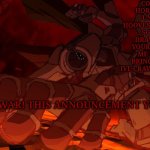 dragnoc's WAR from ultrakill announcement temp meme