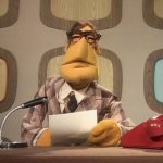 Muppet newsman