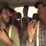 Confederate Soldier in Car GIF Template