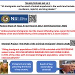 Trump/Republican Big Lie 2 - Criminal Immigrants