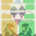 Monkey Brothers Shared Announcement Template meme