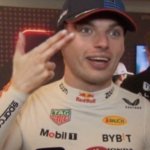 Max Verstappen finger guns head happy F1