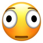 Distorted Face Emoji Apple