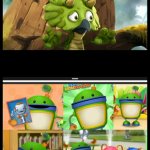 Mr Squidward tantacle with bot tiny peep and chirp