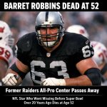 NFL star Barret Robbins