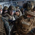 US Soldiers approach Iran