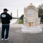 Trump toilet artwork